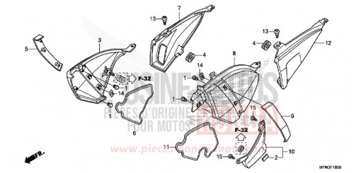 COPERTURA LATERALE CB1000RAF di 2015